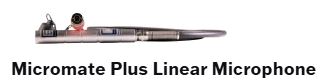 Micromate Plus Linear Microphone, with 2m cable