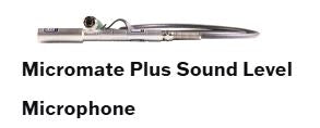 Micromate Plus Sound Level Microphone, with 2m of cable