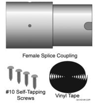 SPLICE KIT,QC,FEMALE,2.75-IN